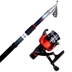 Kit Pesca Completo Vara 4,20m Retrátil Molinete Grande 4000 Linha Monolifamento Pescaria Resistente