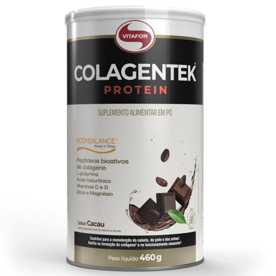 Colagentek Protein + Ácido Hialurônico Glutamina e Vitaminas 460g - Vitafor em Oferta na Shopee