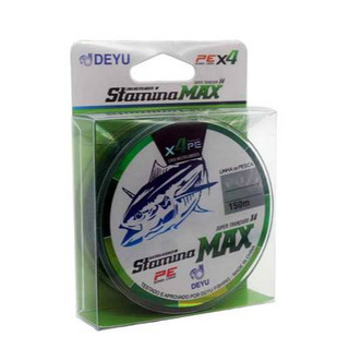 Linha Multifilamento 4X Stamina Max Deyu – 150m Verde | Alta Resistência