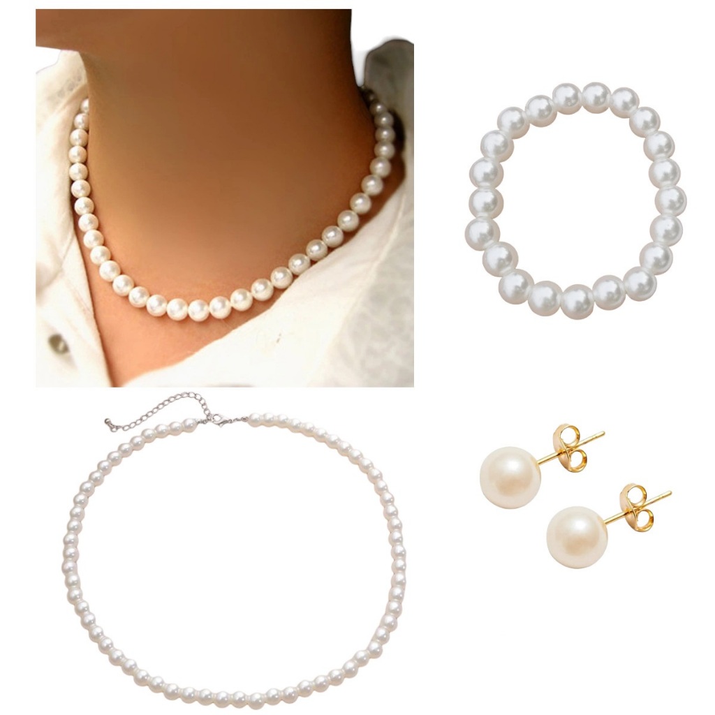 Colar Colares Gargantilha Elegantes de Pérolas
