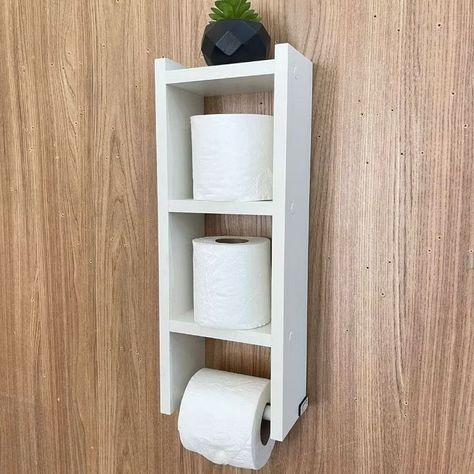 porta papel higiênico organizador para banheiro