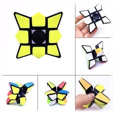 Detalhes do Cubo Magico Fidget Spinner 1x3x3 Yumo One Brinquedo Magic Cube Anti Stress Pronta Entrega