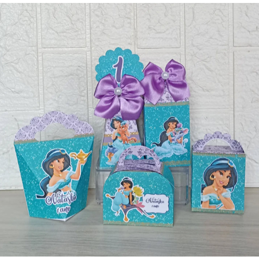 Kit Festa  Princesa Jasmine   - Festa -Lembrancinha- personalizadas-Caixinhas