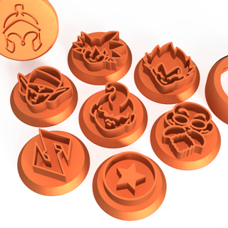 Carimbo Docinhos Brigadeiros carimbinhos tema festa  Dragon Bal Super serie em Oferta na Shopee