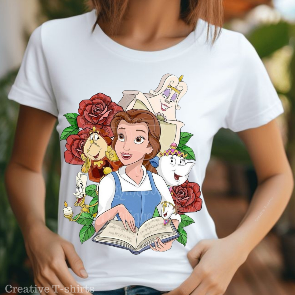 Camisa Estampadas Disney Princesas Camiseta : Blusa Femininas, Masculina e Infantis. Exclusivas!