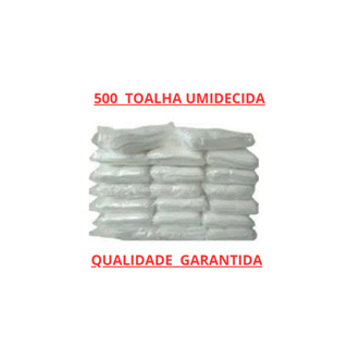 TOALHA UMEDECIDO TOALHINHAS  500  UNIDADES  OTIMA QUALIDADE em Oferta na Shopee