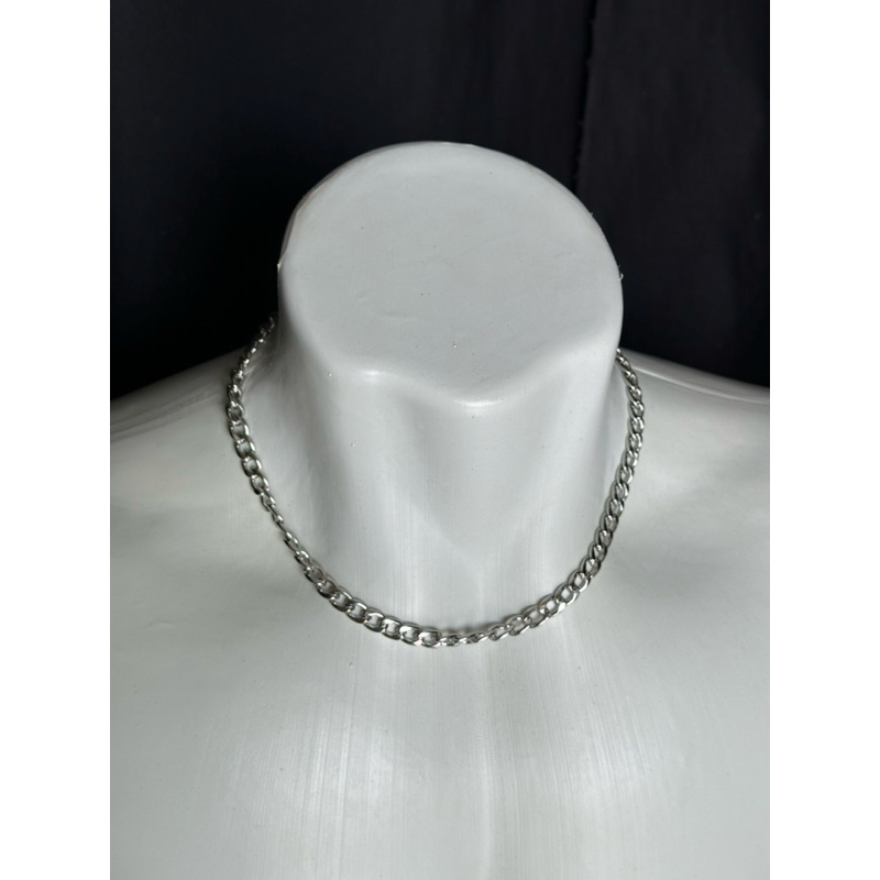 Colar masculino cor prata aço inox modelo aleatório