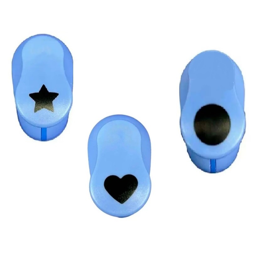 Kit 3 Cortador Perfurador Furador De Papel e E.V.A - 16mm - 1,6cm - ESTRELA - CORAÇÃO - CIRCULO em Oferta na Shopee