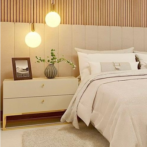 Cabeceira em linho nobre, 1 módulo 1.10mx20cm, modulada, estofada, lançamento em Oferta na Shopee