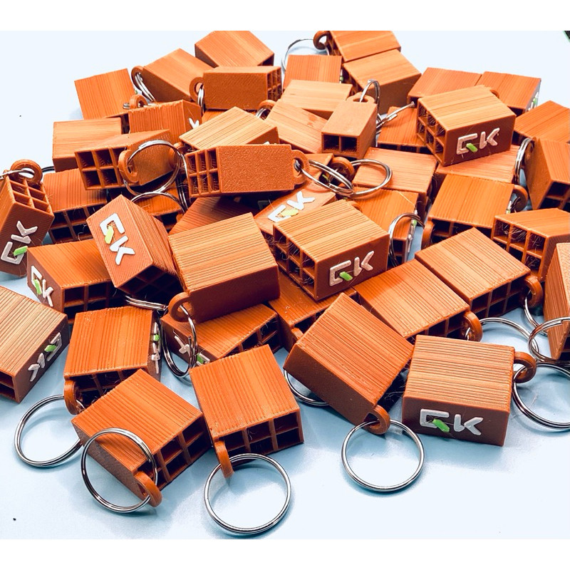 Kit Chaveiros Tijolinho Com Palavra Logo Engenharia Civil Formatura Arquitetura Construção Bloco