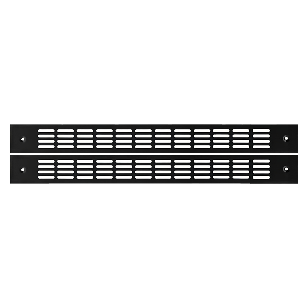 Imagem Kit 2 Grade Grelha de Ventilação Preta Para Forno ou Micro-ondas de Embutir Vários Tamanhos