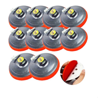 10 Suporte Para Lixa Velcro Boina 100mm 4'' Disco Prato Borracha Furadeira Lixadeira Esmerilhadeira em Oferta na Shopee