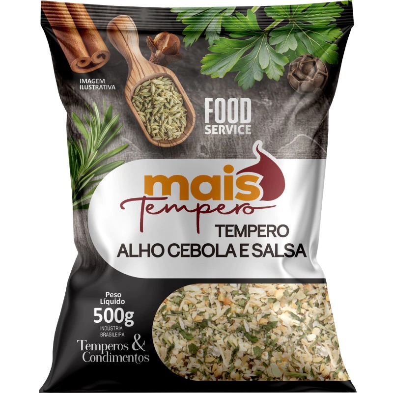 Alho, cebola e Salsa (Tempero Desidratado) - Mais Temperos Sabor Natural: Produtos Sem Conservantes e Sem Sal Marca Ofi