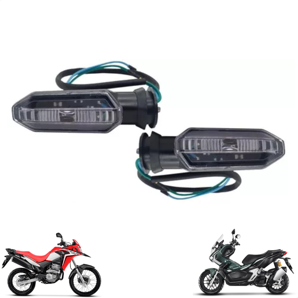 Par de Pisca Seta de Led Para Xre 300 2020 Original Gvs Cristal 2 Unidades em Oferta na Shopee
