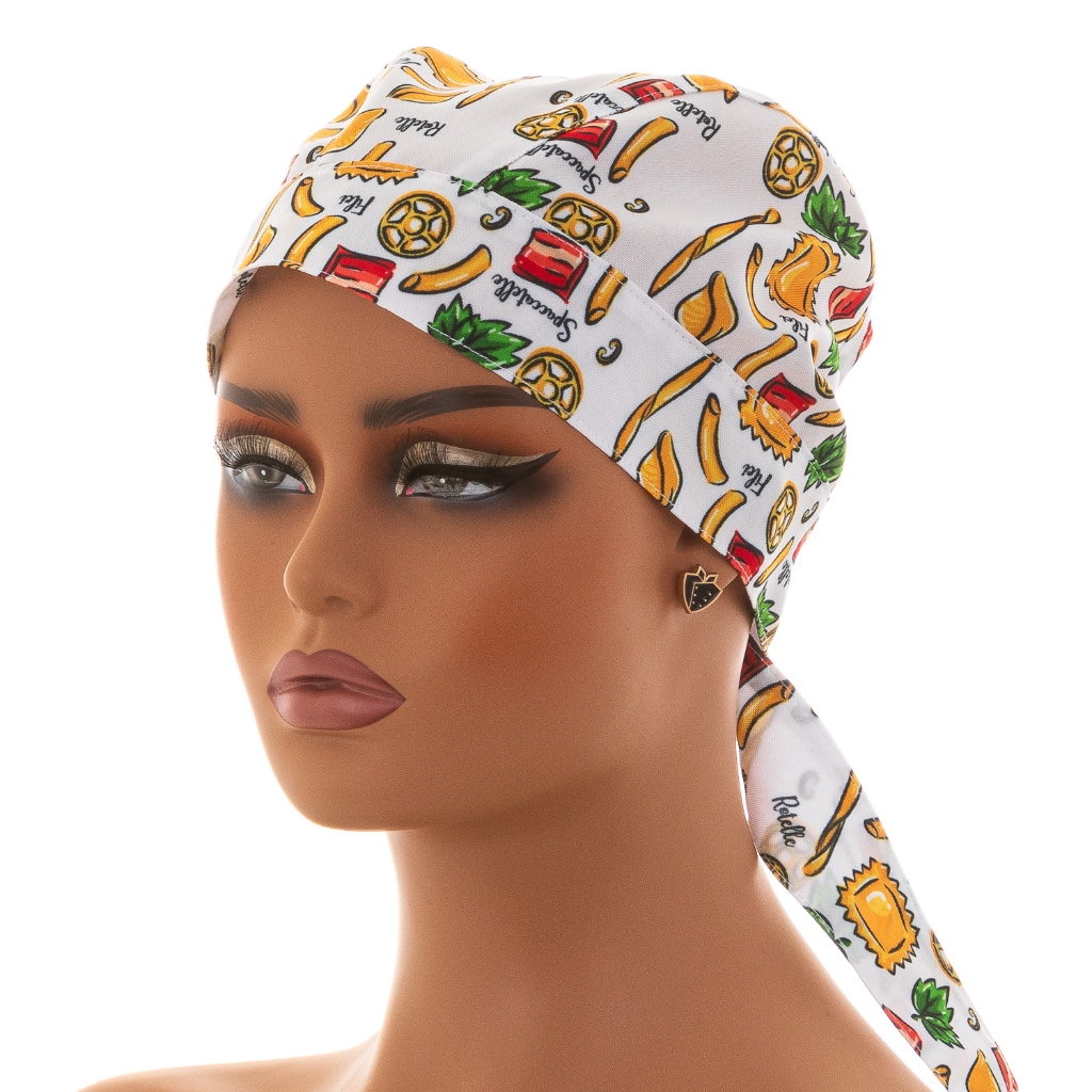 Bandana Para Chef De Cozinha Unissex Estampa Italiana Para Restaurante Pizzaria Cantina Lenço Garçom Bar Pizzaria