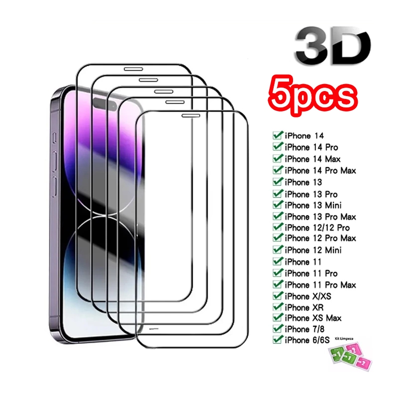 Película De Vidro 3D PARA IPHONE 6/7/8 PLUS/X/XS/XS MAX/11/12/13/14/15 PRO/PRO MAX em Oferta na Shopee