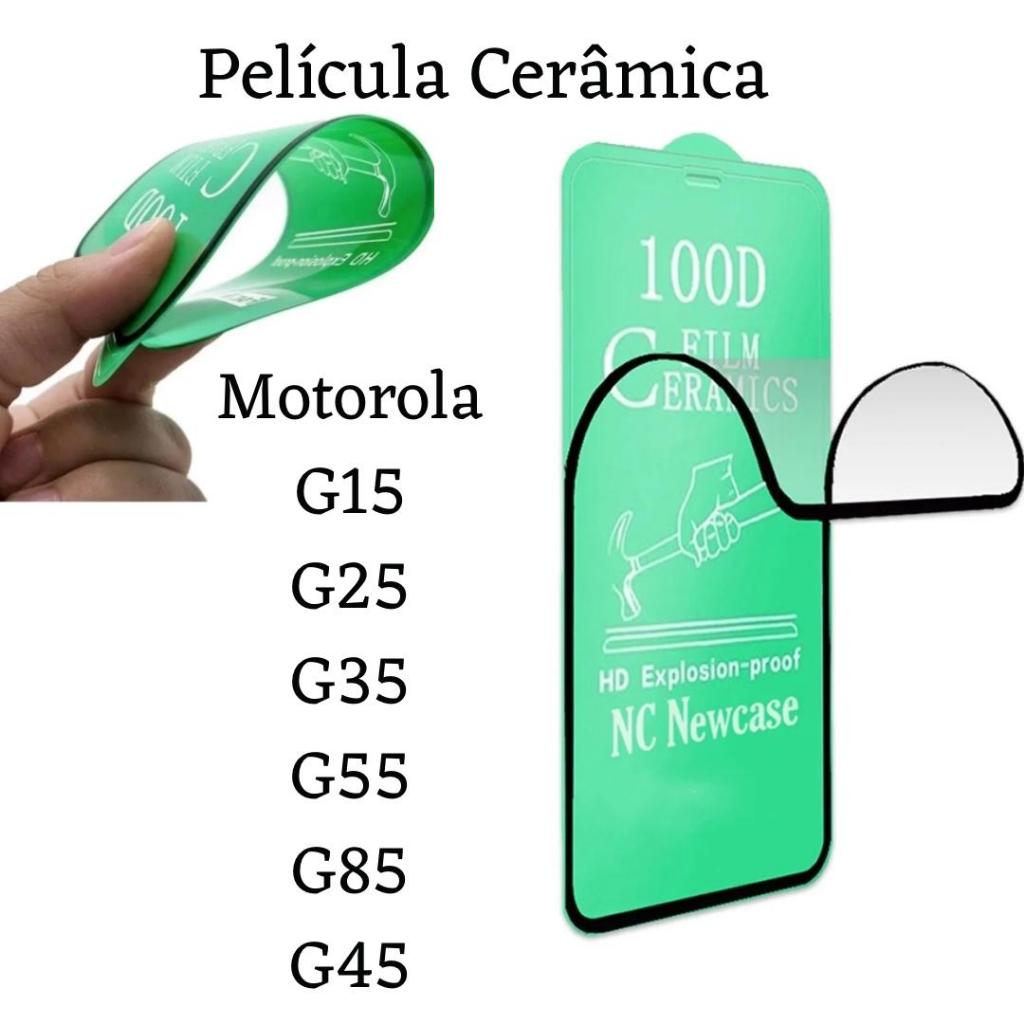 Película Cerâmica 3D Hidrogel Flexível Para Motorola Moto G15 / G25 / G35 / G55 / G85 / G45 em Oferta na Shopee