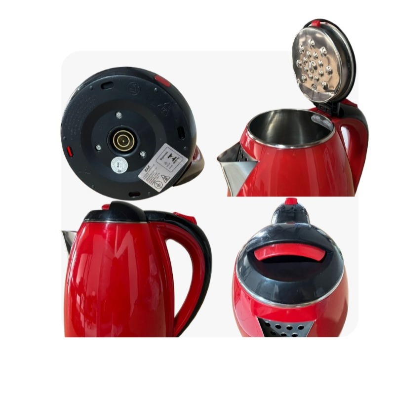 Chaleira Elétrica Bak 1,8 L Led Desliga Automatico Cor Vermelha 110V-220V — imagem 2 de 2
