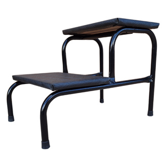Escada Clínica de 2 Degraus  Piso Em MDF Com Antiderrapante Preta em Oferta na Shopee
