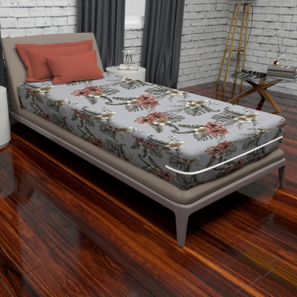 Capa para Colchão Solteiro em Malha Gel Estampada Alt.23