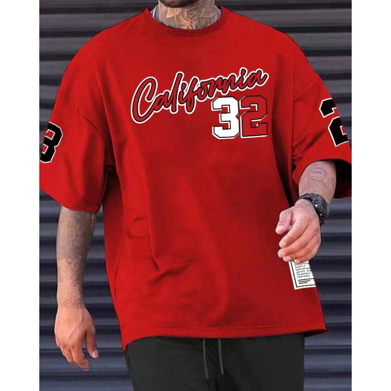 Camiseta Americana Oversized Gringa Verão Solto Larga Estilo Versátil Streetwear Confortavel