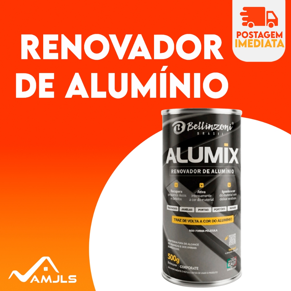 Renovador De Alumínio Alumix Cores 500g - Bellinzoni BLACK & CORS