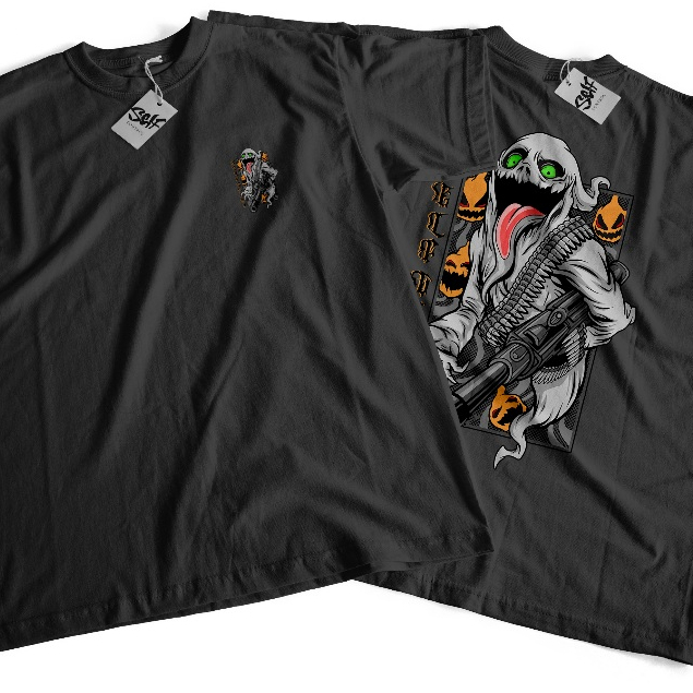 Camiseta Self Ghost  Hallowen Night Style Gangsta