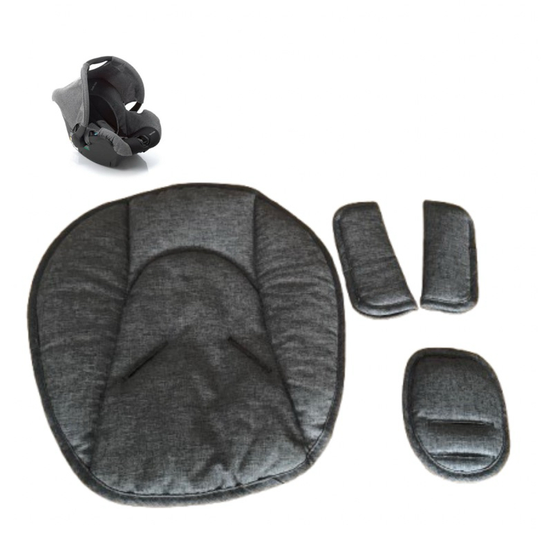 Protetor Cinto de Segurança e Apoio de Cabeça Bebê Conforto Safety One Safe Mobi Grey Denim