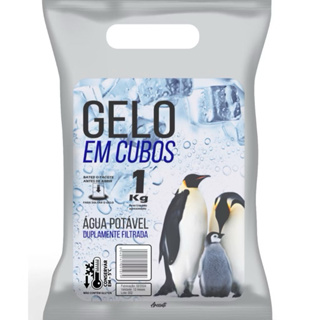 Saco para gelo em cubo c/ alça 1kg 200UND em Oferta na Shopee