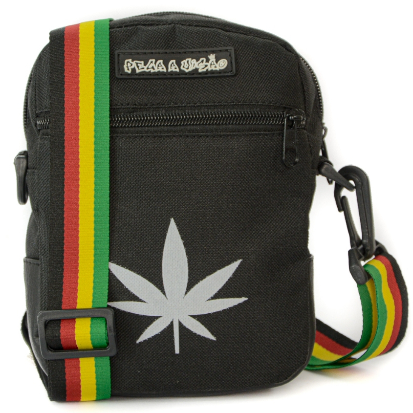 Shoulder Bag Transversal Com Alça Regulável Unissex mini bolsa Grande Erva