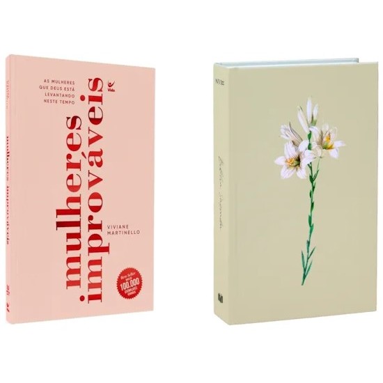 Kit Mulheres Improváveis | Viviane Martinello + Bíblia Sagrada NVI | Lírios - Books & Magazines