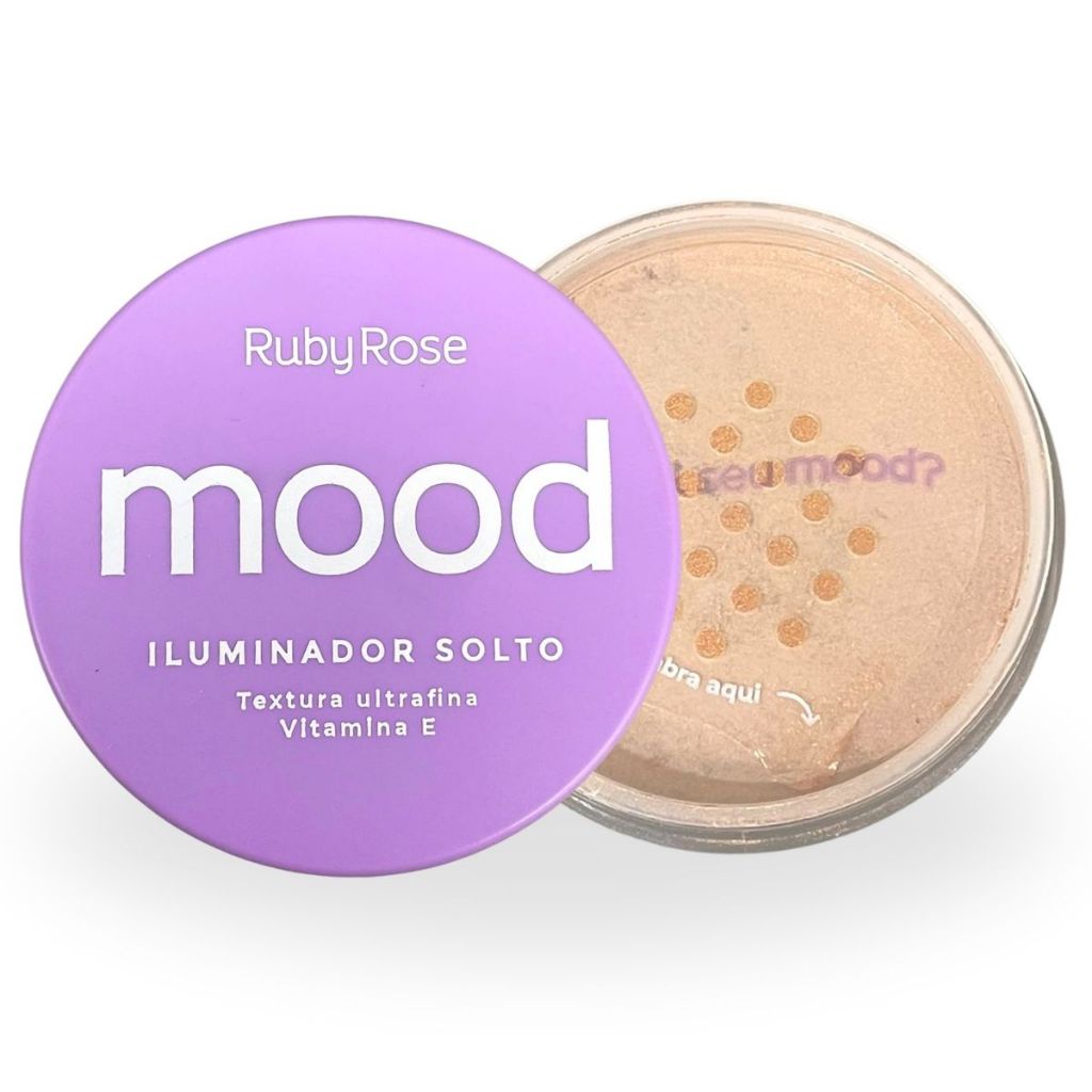 Pó Facial Iluminador Solto Mood Ruby Rose Opções em Oferta na Shopee