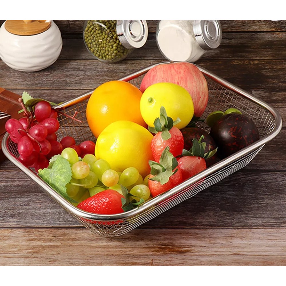 Escorredor De Macarrão Legumes Flutas Inox Multiuso Universal