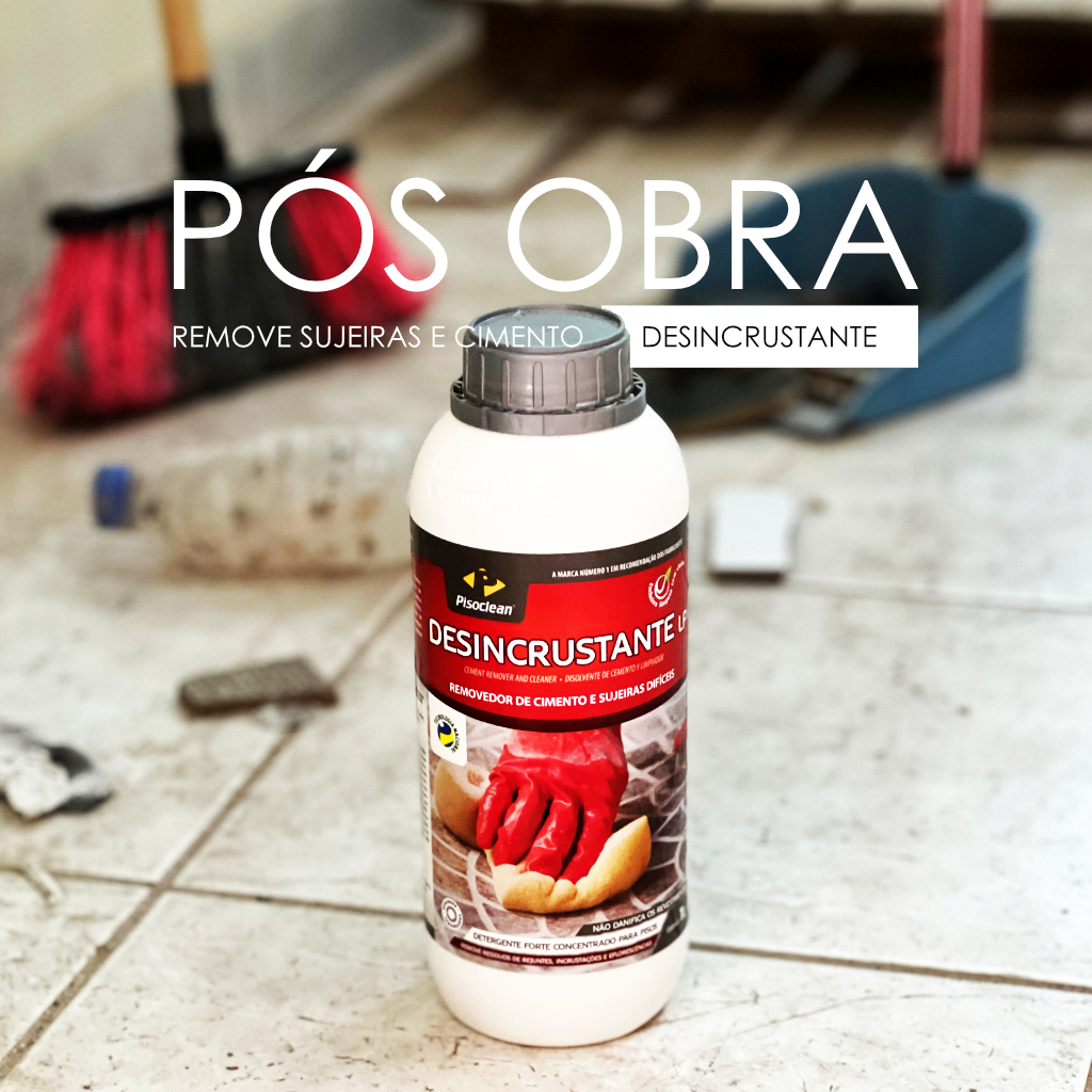 Desincrustante Lp 1l Pisoclean Removedor De Cimento Residuos