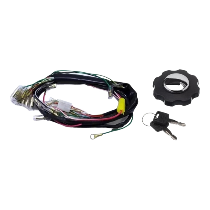 Kit Chicote Elétrico Cg 125 83 / 84 / 85 / 86 + Tampa Tanque