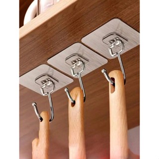 Kit 10 Gancho Adesivo Parede Multi Funcional Autocolante Casa Cozinha Quarto Banheiro