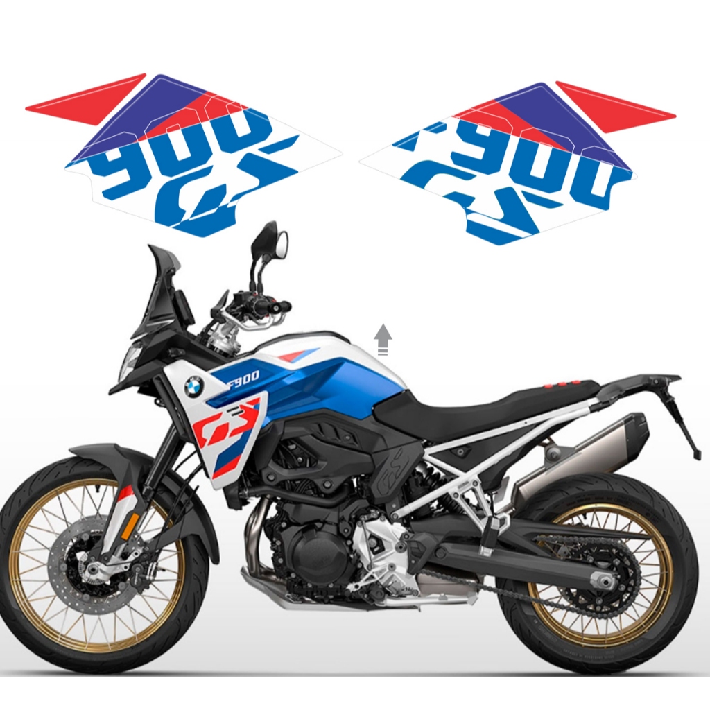 Adesivo Resinado Protetor Lateral tanque M01 F900gs F 900 GS trophy 2024 em diante