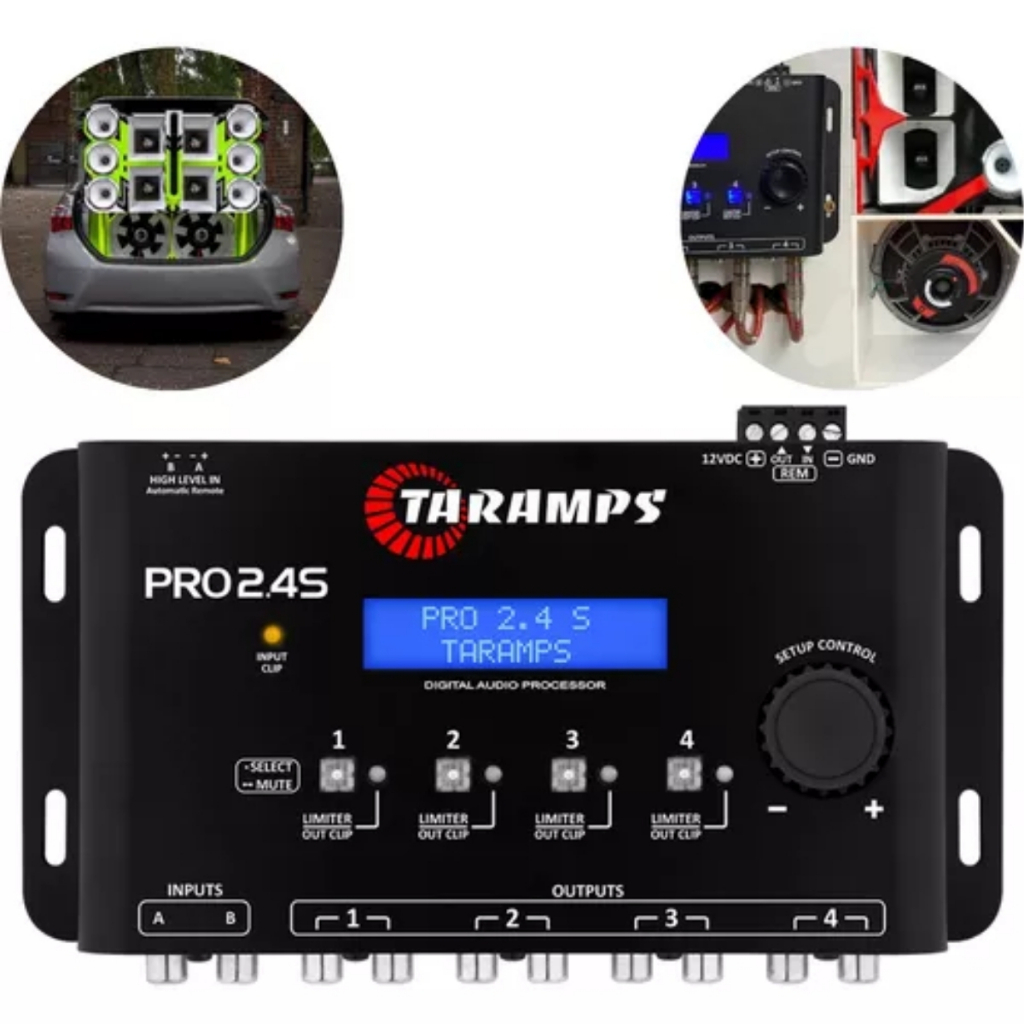 Processador Digital Taramps Pro 2.4s Digital Crossover em Oferta na Shopee