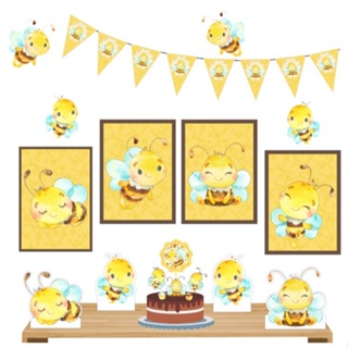 KIT FESTA DECORAÇÃO - ABELHA ABELINHA em Oferta na Shopee