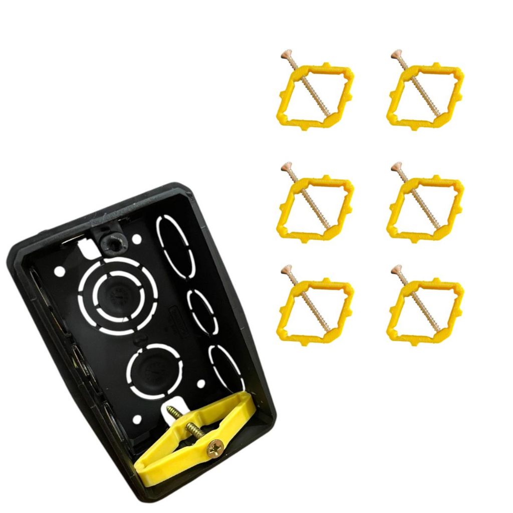 Reparo Salva Caixa Luz 4x2 6 UNIDADES Aba Quebrada Espelho Tomada
