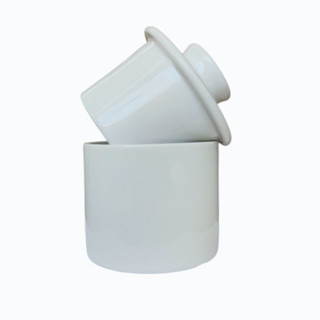 Manteigueira Francesa Porta Laticinios para Cozinha de Porcelana