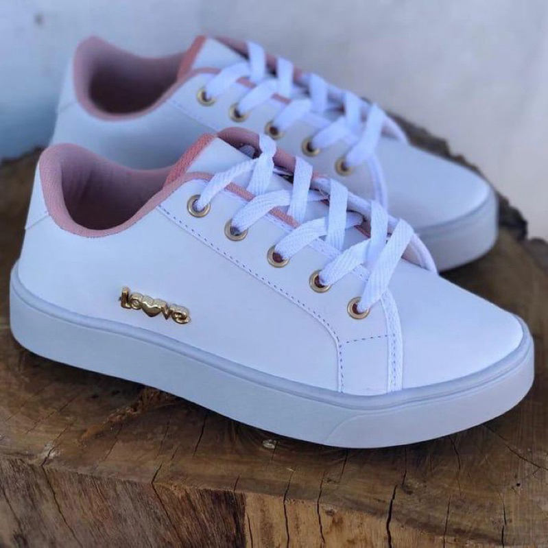 Tenis love lindo confortavel sola baixa em Oferta na Shopee