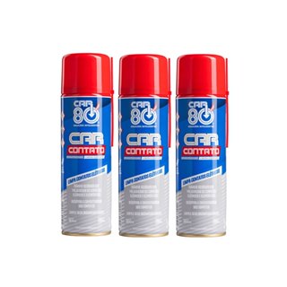 3 Unidades Limpa Contato Elétrico Eletrônico Spray Uso Geral Car80 300ml em Oferta na Shopee