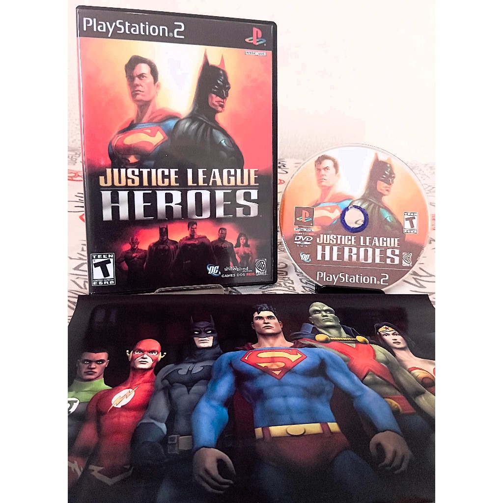 Jogo Justice League Heroes Dublado em Português para Play 2 Mídia Física