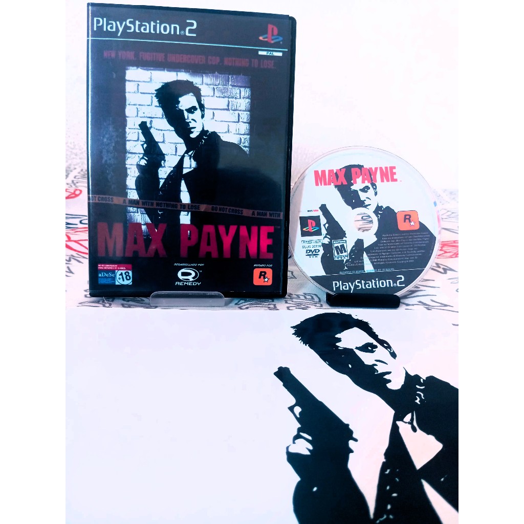 Jogo Max Payne Dublado para Play 2 Mídia Física
