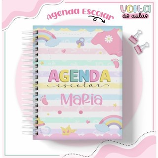 agenda do bebê - personalizada com nome - diversas capas disponíveis – 2025