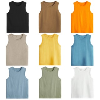 Kit 5 Regatas Infantil Masculina Lisas 100% Algodão Menino 2 à 8 Anos