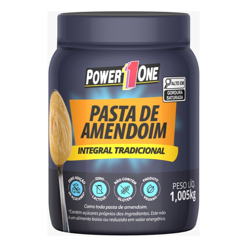 Pasta De Amendoim Top 1KG Vários Sabores - Power One em Oferta na Shopee