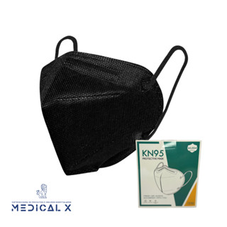 KIT 30 MÁSCARAS KN 95 ADULTO PRETA em Oferta na Shopee
