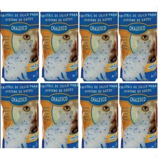 Areia Silica Grossa Sanitária Cristais Higienica para Gatos - Chalesco CAIXA 8 UNIDADES em Oferta na Shopee